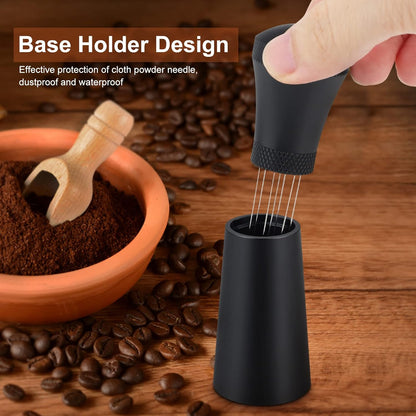 Csuntikulo WDT Tool, improved WDT Tool Espresso needle with 7 fine needles, coffee tamper espresso needle, coffee accessories, espresso coffee mixer, espresso coffee mixer for barista - Image 4