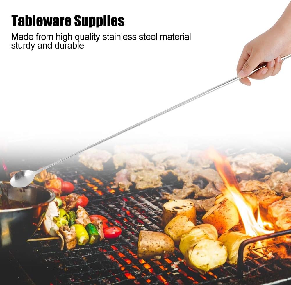 Long spoon, telescopic stainless steel spoon for tableware - Image 2