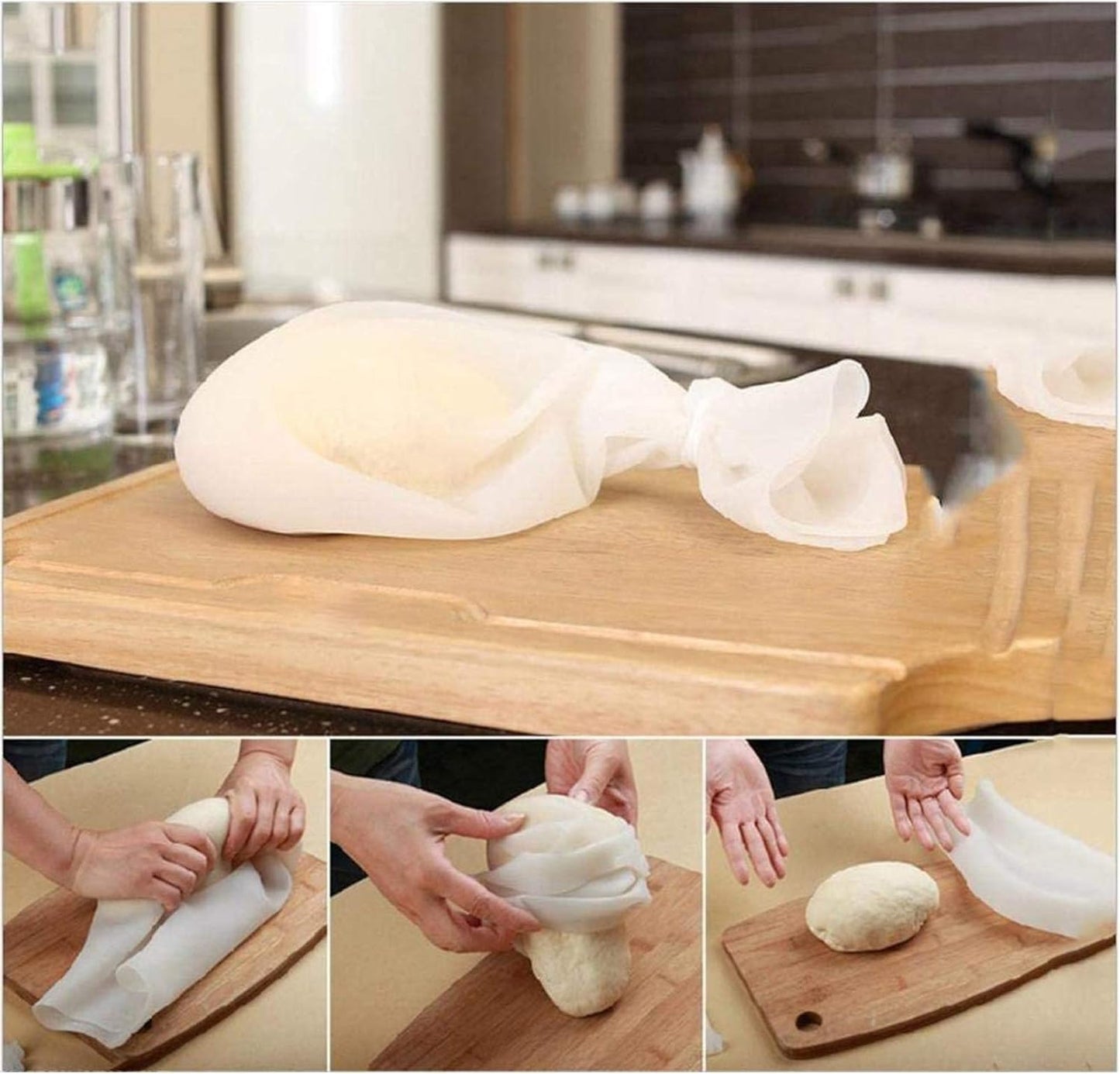 Silicone Kneading Bags, Non-Stick Kneading Bags, Dough Bags, Mixing Bags, Baking Tools, Kitchen Supplies for Making Pastry, Bread, Pizza - Image 4