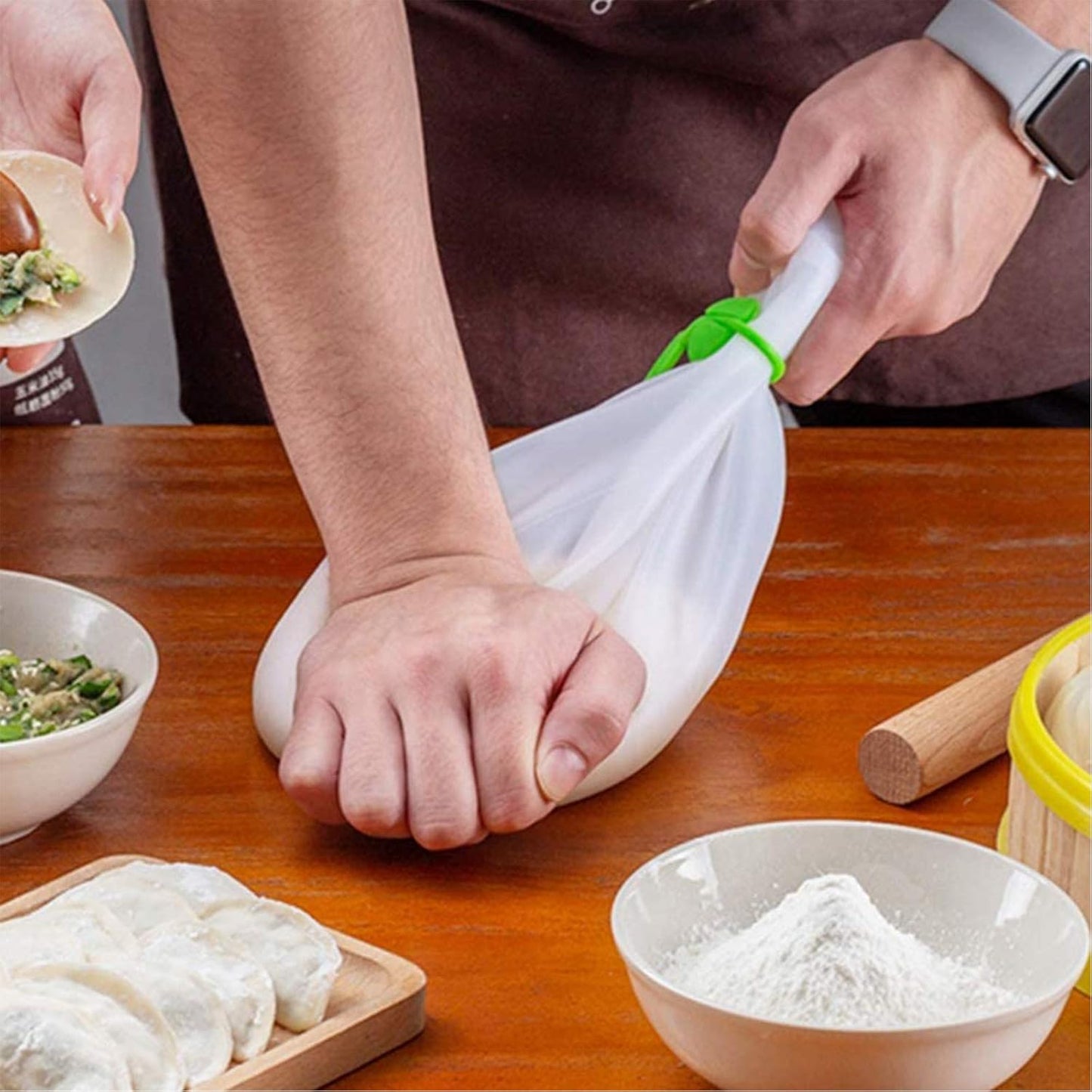 Silicone Kneading Bags, Non-Stick Kneading Bags, Dough Bags, Mixing Bags, Baking Tools, Kitchen Supplies for Making Pastry, Bread, Pizza - Image 5