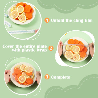 100 pieces food covers plastic stretch, food covers reusable food storage bags kitchen supplies for fruit/vegetables/meat/food - Image 5