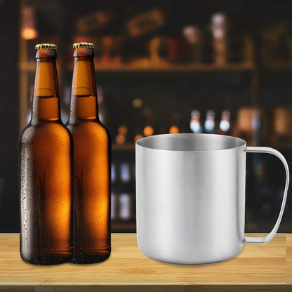 Sanding Beer Mug Stainless Steel Outdoor Water Cup Coffee Cup Home Kitchen Supplies - Image 4