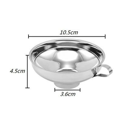 Kitchen Funnel - Stainless Steel with Wide Mouth - For Liquids and Food - Image 3