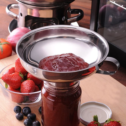 Kitchen Funnel - Stainless Steel with Wide Mouth - For Liquids and Food - Image 5