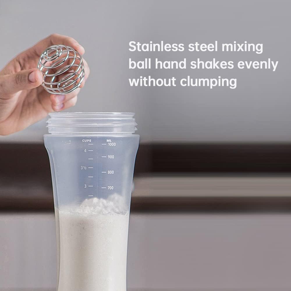 Squeeze bottle for batter - pancakes and waffles - with mixing ball - Image 4