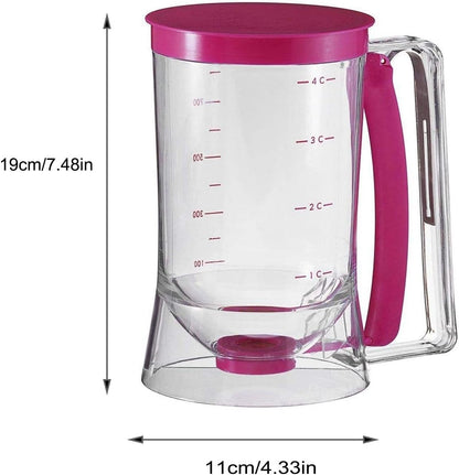 Dough Dispenser - For Filling and Decorating - Pancakes and Donuts - With Measuring Cup - Image 2