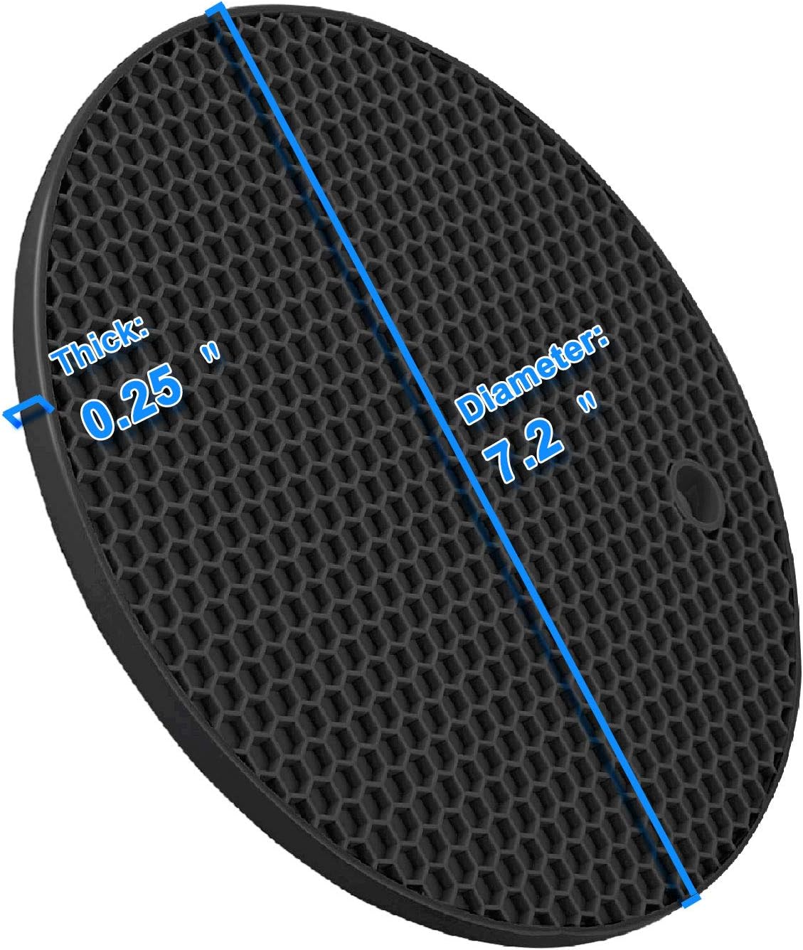 Trivets - Set of 4 - Thick Silicone - Protects Tabletops - Image 2