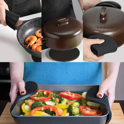 Trivets - Set of 4 - Thick Silicone - Protects Tabletops - Image 4