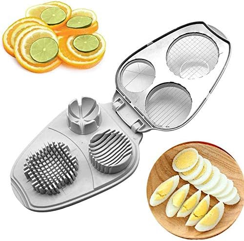 Egg Slicer - 3-in-1 Stainless Steel Slicer - For Eggs and Mushrooms - Precision Cutting Tool - Kitchen Aid - Image 3