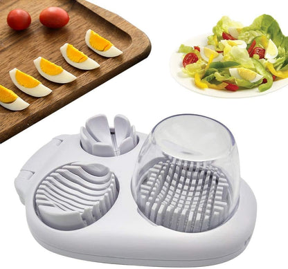 Egg Slicer - 3-in-1 Stainless Steel Slicer - For Eggs and Mushrooms - Precision Cutting Tool - Kitchen Aid - Image 5