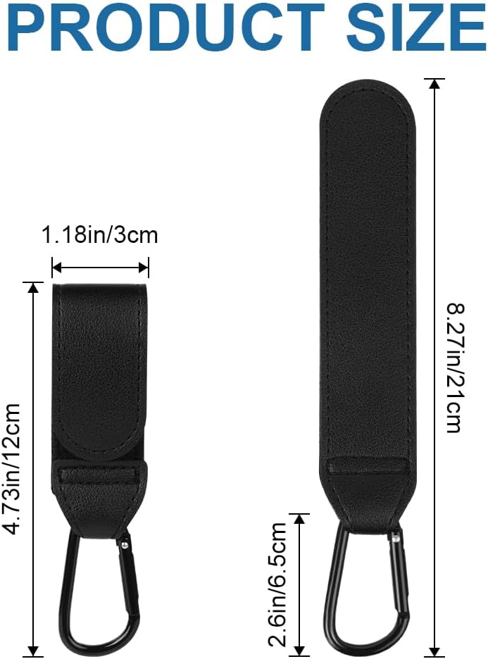 Walking Hooks - 2 Pieces Universal Carabiners - For Shopping Bags and Bags - Suitable for Strollers and Buggies - Image 3