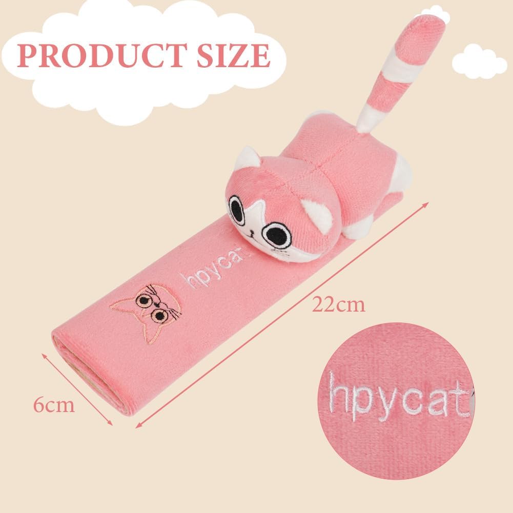 Car Seat Belt Protectors - 2 Pieces Cartoon Design - For Children And Adults - Shoulder Protection - Image 2