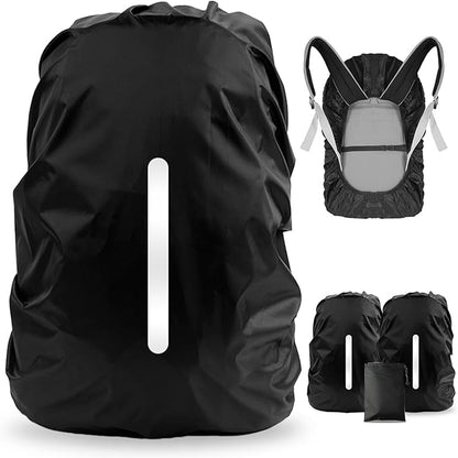 Backpack Cover - Waterproof and Reflective Protection - For Cycling and Hiking - 35 Liters