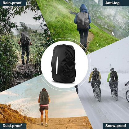 Backpack Cover - Waterproof and Reflective Protection - For Cycling and Hiking - 35 Liters - Image 5