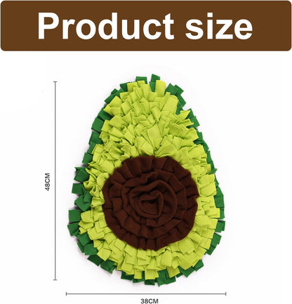 Snuffle Mat - Avocado Design with Foldable - For Dogs and Cats - Green Training Mat - Pet Activity - Image 2