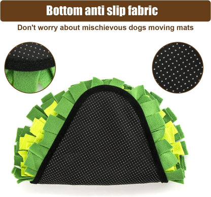 Snuffle Mat - Avocado Design with Foldable - For Dogs and Cats - Green Training Mat - Pet Activity - Image 5