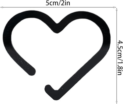 Glass Charm - Glass Accessories 20 Pieces - Accessories Heart Shaped Acrylic Decorations For Women Men Drinks Parties - Image 5