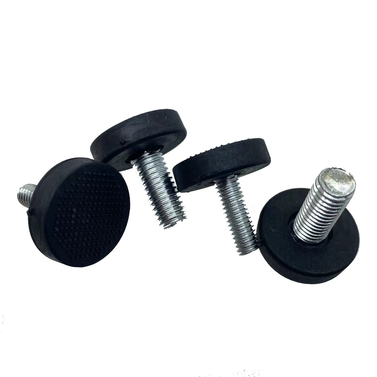 24 Pieces 1/4"-20 Thread Furniture Feet, Black Adjustable Table Leg Leveling Feet, Screw-On Leveling Feet, Leveling Feet Accessories, Table/Chair/Furniture Feet Leveling Feet for School, Bar - Image 2