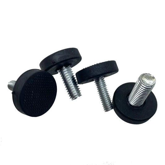 24 Pieces 1/4"-20 Thread Furniture Feet, Black Adjustable Table Leg Leveling Feet, Screw-On Leveling Feet, Leveling Feet Accessories, Table/Chair/Furniture Feet Leveling Feet for School, Bar - Image 2