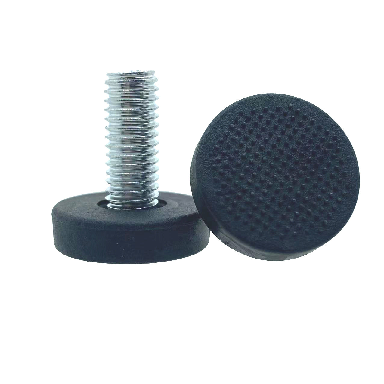 24 Pieces 1/4"-20 Thread Furniture Feet, Black Adjustable Table Leg Leveling Feet, Screw-On Leveling Feet, Leveling Feet Accessories, Table/Chair/Furniture Feet Leveling Feet for School, Bar - Image 4