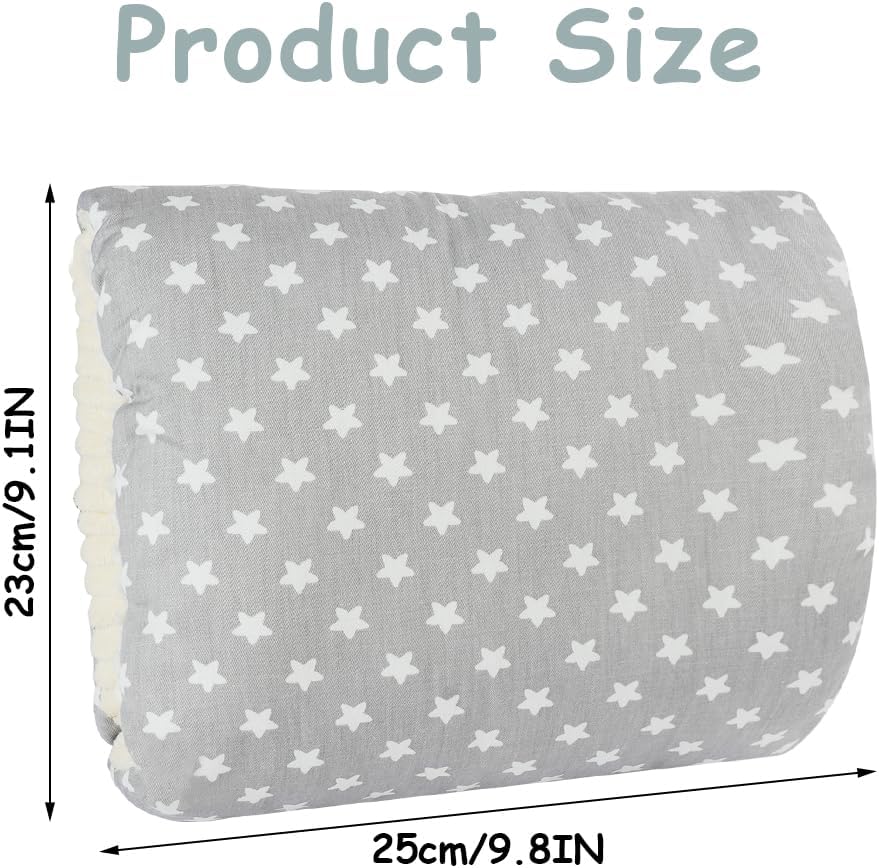 Nursing Pillow - For Breast and Bottle Feeding - Adjustable Height - Suitable for Crib and Bed - Washable Cover - 100% Cotton - Universal Size - Image 2