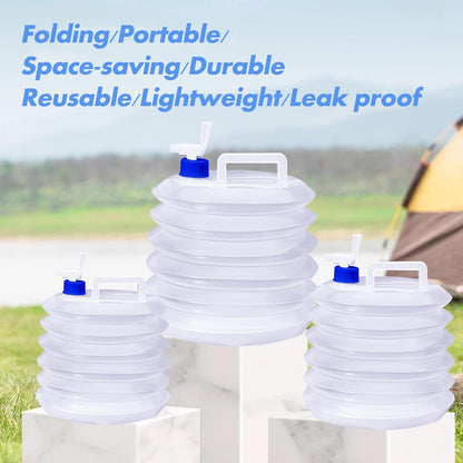 Collapsible Bucket - Collapsible Water Container - Portable & BPA Free Water Tank - Kettle - Bucket - Suitable for Caravan, Camping, Hiking, BBQ, Travel, Outdoor Use - 5L - Image 3