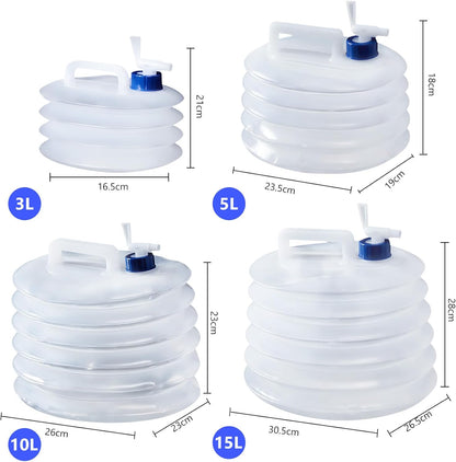 Collapsible Bucket - Collapsible Water Container - Portable & BPA Free Water Tank - Kettle - Bucket - Suitable for Caravan, Camping, Hiking, BBQ, Travel, Outdoor Use - 10L - Image 5