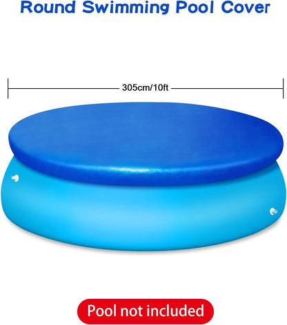Pool Cover - Round Pool Cover - Round Pool Cover Dust Cover - Suitable for Round Inflatable Pools for Home Use - 10 ft - Image 3