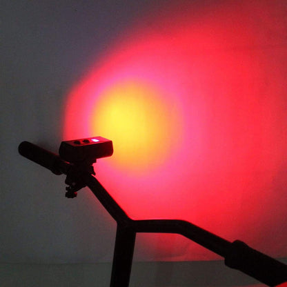 Bicycle lamp - High lumen bicycle headlamp, 2 LEDs - Super bright headlamp - 7 modes for all bicycles, mountain bikes, racing bikes - Rechargeable via USB - Image 3