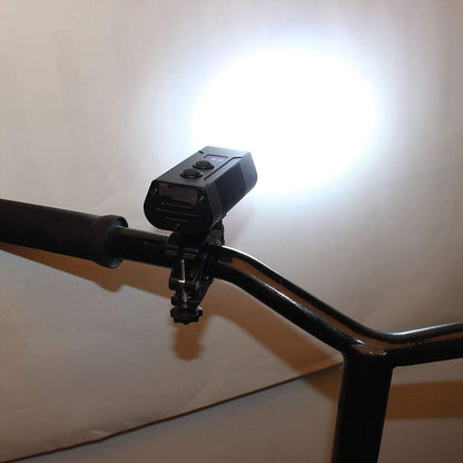 Bicycle lamp - High lumen bicycle headlamp, 2 LEDs - Super bright headlamp - 7 modes for all bicycles, mountain bikes, racing bikes - Rechargeable via USB - Image 4