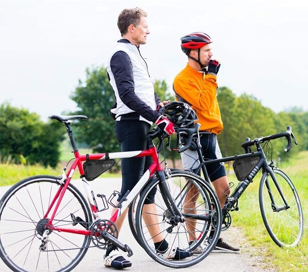 Bike frame bag - Waterproof bike bag for handlebars, head tube and saddle - Reflective bike bag - Suitable for outdoor, road and mountain biking - Image 2