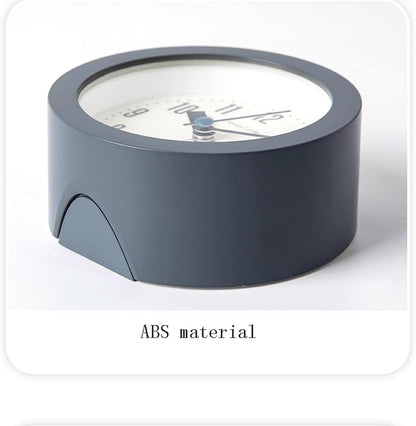 Alarm clock - Children's alarm clock - Round silent analogue alarm clock without ticking - Wake up gently - Increasing volume - Battery operated - Snooze and light function - Easy to set desk alarm clock - Image 3