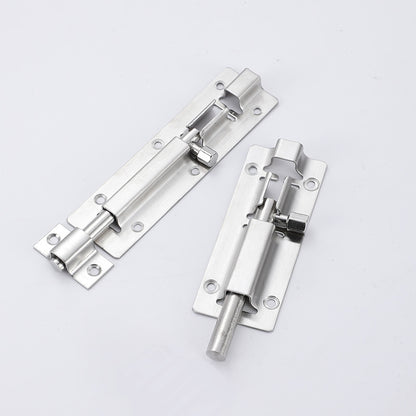 Door Latch - Sliding Latch Made of Stainless Steel 304 with Screws - Suitable for Bathrooms, Bedrooms, Sheds and Garden Toilets - 4" (97mm) - Image 2