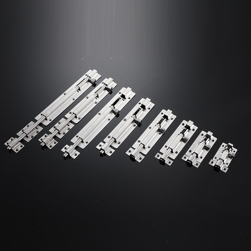 Door Latch - Sliding Latch Made of Stainless Steel 304 with Screws - Suitable for Bathrooms, Bedrooms, Sheds and Garden Toilets - 4" (97mm) - Image 3