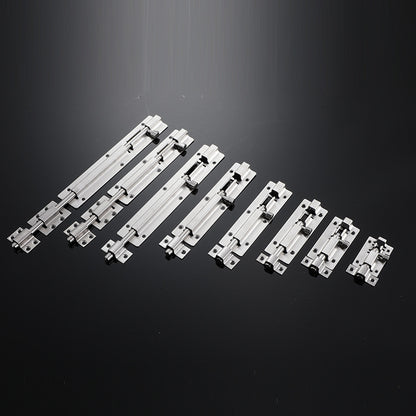 Door Latch - Sliding Latch Made of Stainless Steel 304 with Screws - Suitable for Bathrooms, Bedrooms, Sheds and Garden Toilets - 4" (97mm) - Image 3