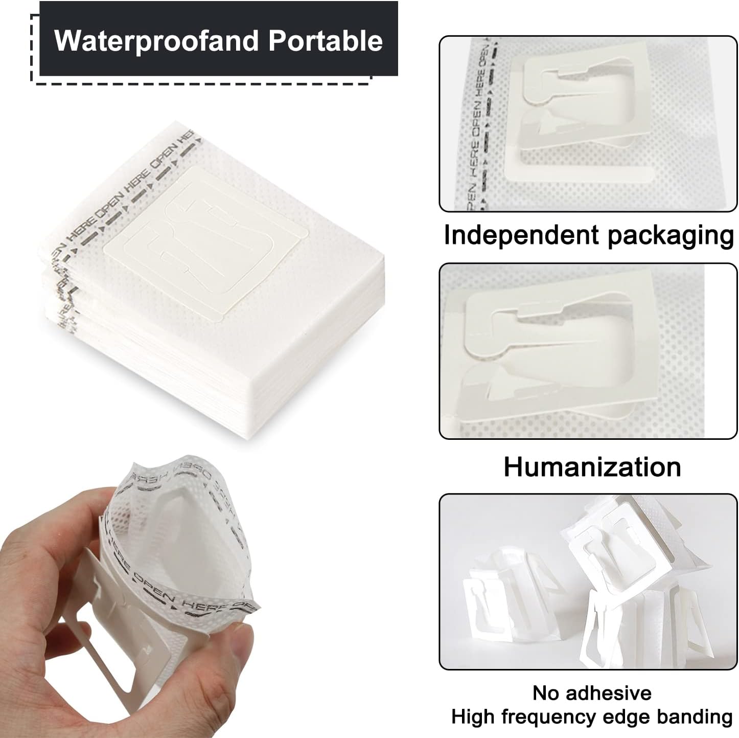 Coffee Filter Bags - with Hanging Loop - Portable Paper Coffee Filters for Most Cups - Travel, Camping, Home, Office - Pack of 100 - Image 4