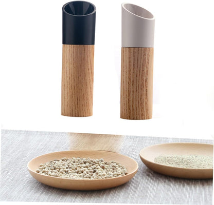 Pepper Mill - Manual Ceramic - Wooden Kitchen Utensil - For Freshly Ground Spices - Easy to Clean - 160mm * 45mm - White - Image 4