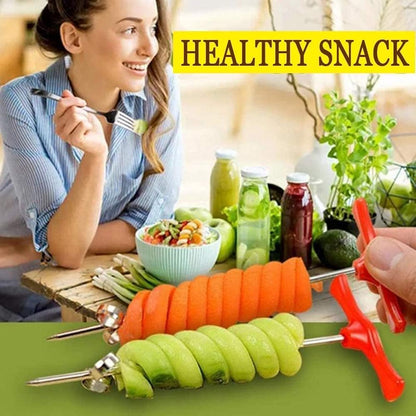 Vegetable cutter - Cutting tools - Potato, carrot, cucumber salad cutter - Manual spiral cutter - Baking - 20 pieces - Image 4