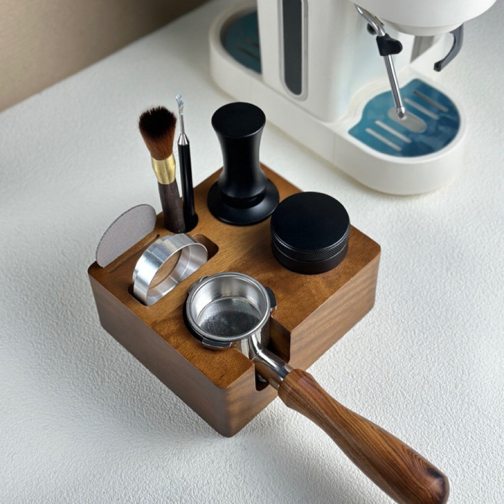 Coffee Tamper - Handle Support - Adjustable Multifunctional Solid Wood Tamper Base - 51/54 mm - Image 3