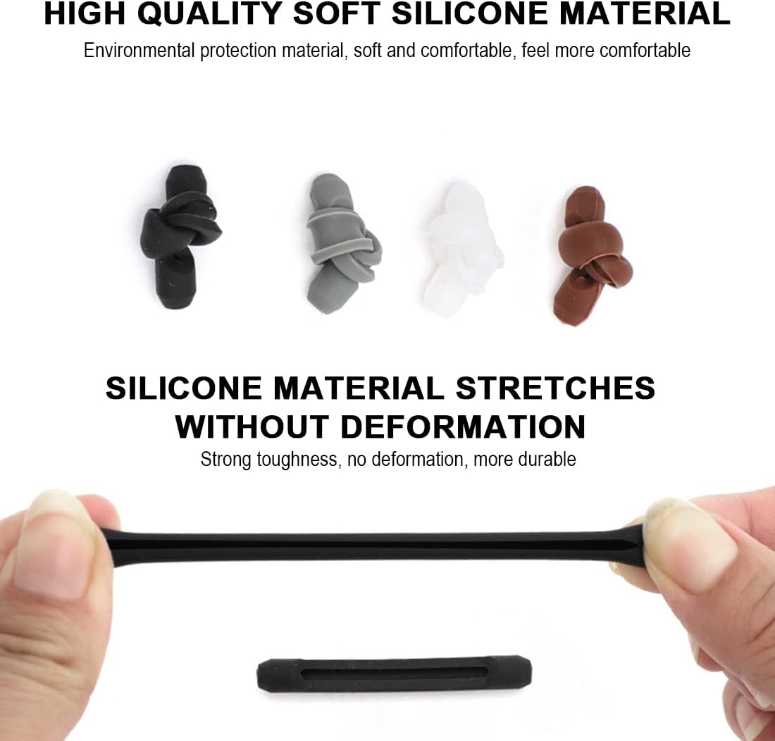 Silicone Ear Hooks - Eyeglass Accessories - Anti-slip and Anti-fall Leg Straps - Fixed Glasses Frame - Suitable for Reading, Sports and Other Activities - 10 Pairs - Image 2