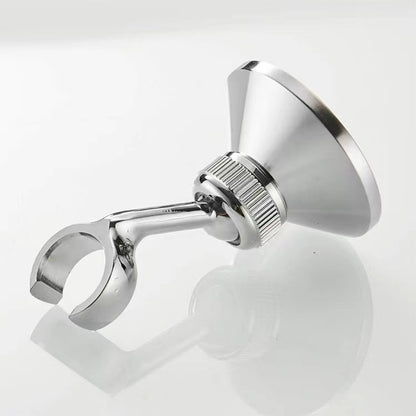 Shower Head Bracket - Adjustable Bracket - Bathroom Chrome Wall Mount - 22mm - Image 2