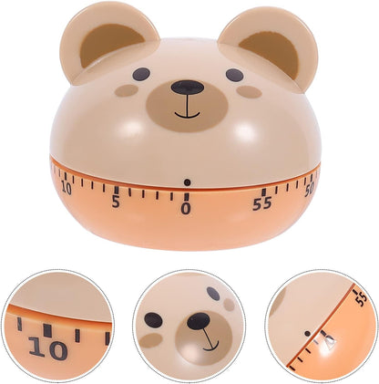 Egg Timer - Timer - Cartoon Bear Kitchen Reminder Timer - Mechanical Timer Kitchen Food Timer - Kitchen Countdown Timer - Digital Kitchen Timer - Working Cooking Utensils - Metal Interior Modeling - 1 Piece - Image 4