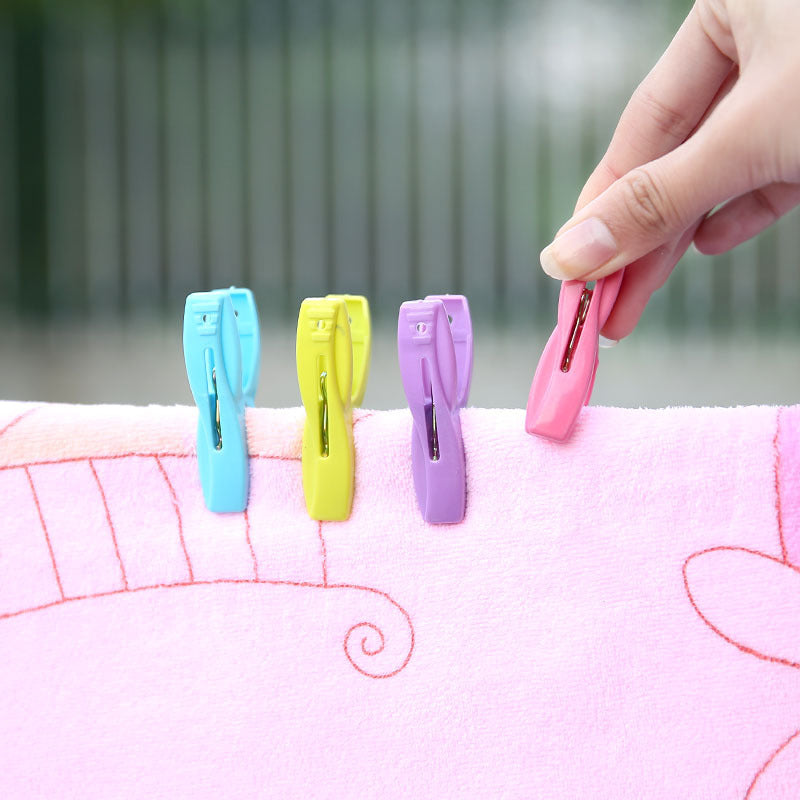 Clothes pegs - Windproof plastic clothes pegs for outdoor use with storage basket - Suitable for sheets, underwear and socks - 30 pieces - Image 3