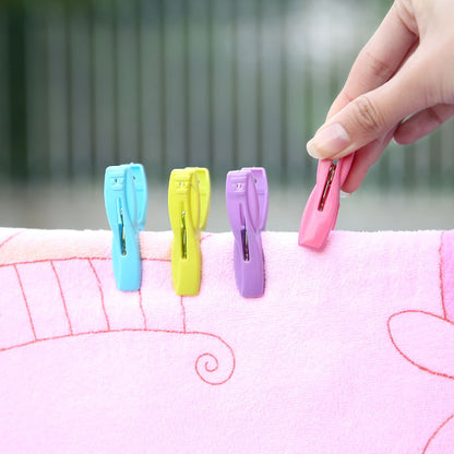 Clothes pegs - Windproof plastic clothes pegs for outdoor use with storage basket - Suitable for sheets, underwear and socks - 30 pieces - Image 3