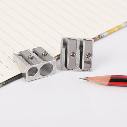 Pencil Sharpener - Pencil Sharpener for Kids - Metal Pencil Sharpener with Double Holes - Makeup & Lip & Eyeliner Sharpener - Suitable for Home Use - 1 - Image 2
