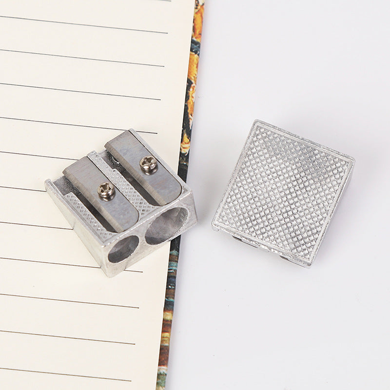 Pencil Sharpener - Pencil Sharpener for Kids - Metal Pencil Sharpener with Double Holes - Makeup & Lip & Eyeliner Sharpener - Suitable for Home Use - 1 - Image 4
