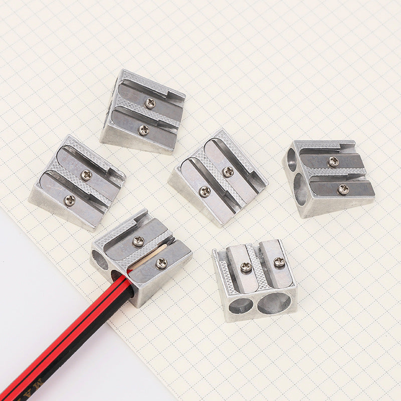 Pencil Sharpener - Pencil Sharpener for Kids - Metal Pencil Sharpener with Double Holes - Makeup & Lip & Eyeliner Sharpener - Suitable for Home Use - 1 - Image 5