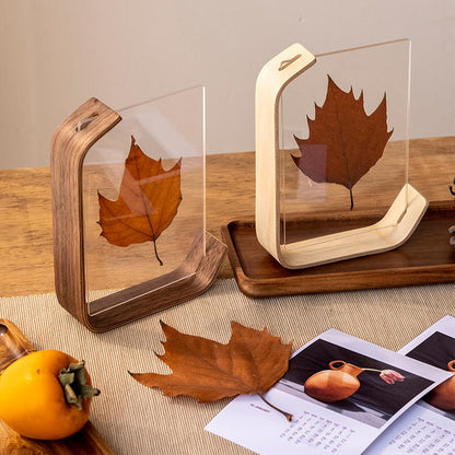 Photo Frame - Black Walnut - Transparent Acrylic Display Stand - Picture Frame, Photo Frame, Desk Ornament - 10*15CM - Image 2