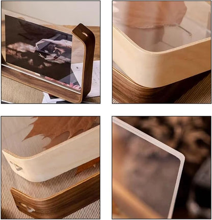 Photo Frame - Black Walnut - Transparent Acrylic Display Stand - Picture Frame, Photo Frame, Desk Ornament - 10*15CM - Image 3