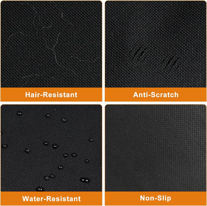 Dog Blanket Car Back Seat - Dog Trunk Liner - Non-Slip & Waterproof Backseat Cover for Pets - Durable Washable Trunk Liner for Travel - Suitable for Small and Medium Cars and Trucks - Black - Image 4
